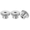 uxcell Knurled Thumb Nuts, 3Pcs M5 x D16mm x H10mm Stainless Steel Round Knobs Fasteners Through Hole Hand Screw Nut Silver for 3D Printer Parts, ...