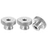 uxcell Knurled Thumb Nuts, 3Pcs M5 x D16mm x H10mm Stainless Steel Round Knobs Fasteners Through Hole Hand Screw Nut Silver for 3D Printer Parts, ...