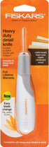 Fiskars Crafts Heavy-Duty Easy Change Detail Knife, No. 2 Blade, w/#2, Multicolor...
