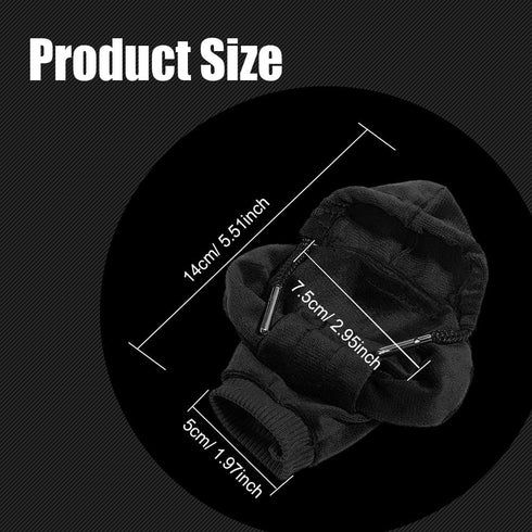 2PCS Car Gear Shift Knob Cover, Shift Cover for Car, Car Shifter Knobs Cover Trim, Hoodie Car Shifter, Car Gear Shift Hoodie Cover Automotive Inte...