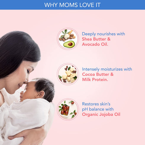 The Moms Co. Baby Cream for Face, Baby Moisturizer Cream with Shea Butter and Organic Jojoba Oil, Gentle Baby Skincare (50 gm)...