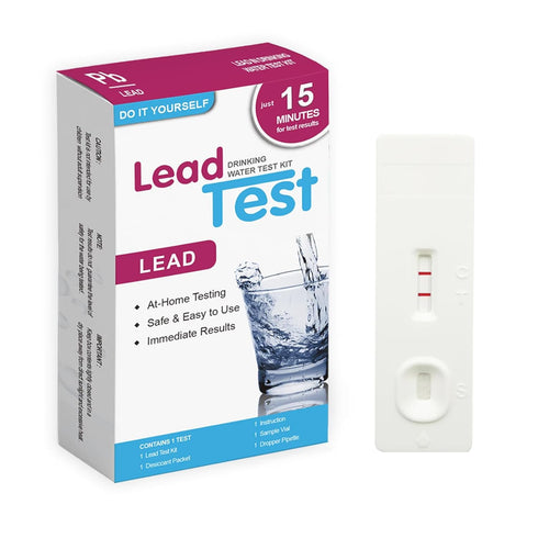 Lead in Drinking Water Test Kit for Well Water & Tap Water Detection to 10 PPB - Simple 3-Step Procedure with Results in Minutes...