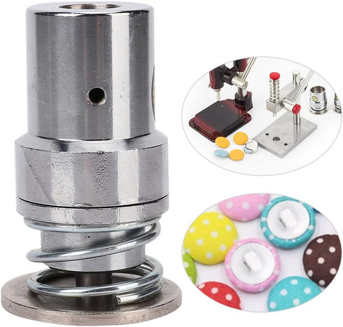 Zerodis Fabric Covered Button,16L-60L Specifications Button Making Tools Dies Round Bread Shape Press Tool for Hand Press Machine Metal Punch Tool...