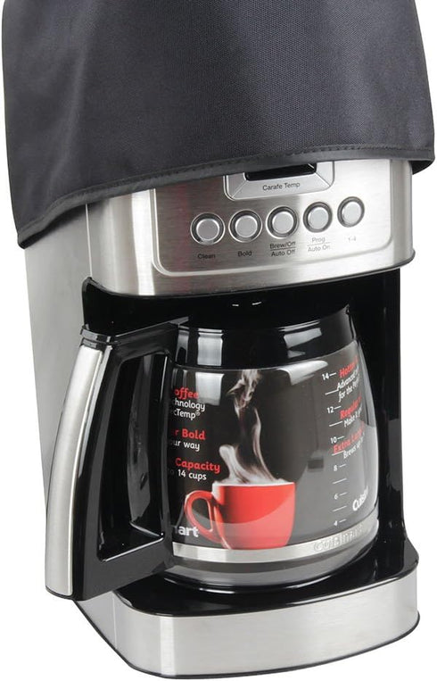 Hermitshell Dust Proof Cover with Soft Velvet Lining Fits Cuisinart DCC-3200AMZ / DCC-3400 PerfecTemp 14 Cup Programmable Coffeemaker (Black)...