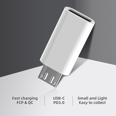 USB C to Micro USB Adapter, 2-Pack Type C Female to Micro USB Male Convert Connector Support Charge & Data Sync Compatible with Samsung Galaxy S7 ...