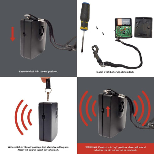 Dowco Guardian 26038-00 Integrated Motorcycle Cover Security Alarm System/Theft Deterrent, Black...