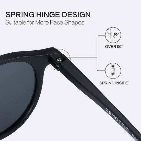 ZENOTTIC Polarized Round Sunglasses, Stylish Sunglasses for Men and Women Retro Classic, Multi-Style Selection...