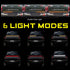 Teguangmei 48 Inchs Truck Tailgate Light Bar Triple-Row Truck Tail Light Strip Super Bright LED Red/White/Amber Running Turn Signal Brake Reverse ...
