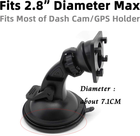 Dashboard Adhesive Mounting Disk - Circular Adhesive Sticky Suction Cup Base Adapter Plate for Car Dash Cam Garmin TomTom GPS Nav Smartphone Conso...