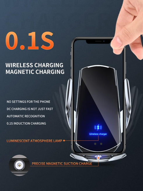 Wireless Car Charger, SIHENMY 15W Fast Wireless Charger for car Auto-Clamping, fit for iPhone 15 14 13 12 11 Pro Max Xs, Samsung Galaxy S23 Ultra ...