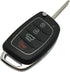 Replacement Key Fob Case fit for Hyundai Sonata Santa Fe Flip Key Remote Control Key Fob Shell...