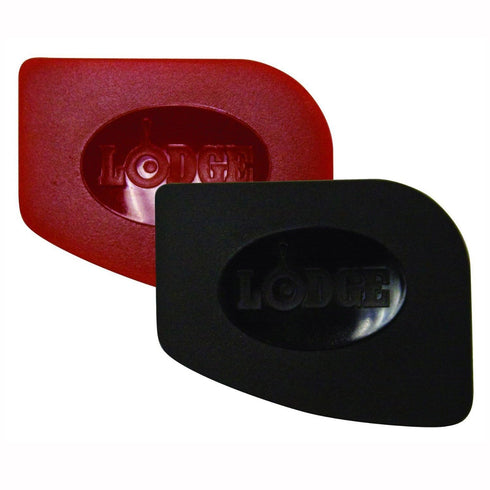 Lodge SCRAPERPK Durable Pan Scrapers, Red and Black, 2-Pack...