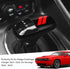 auovo Gear Shift Knob Cover Trim for Charger Accessories Challenger 2015-2023 / Durango 2016-2023 (Black-Red)...