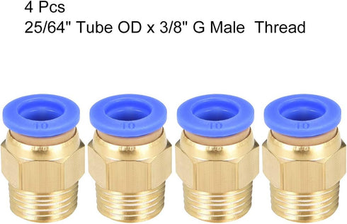 uxcell Straight Pneumatic Push to Quick Connect Fittings G3/8 Male x 10mm Tube OD 10pcs...