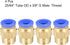 uxcell Straight Pneumatic Push to Quick Connect Fittings G3/8 Male x 10mm Tube OD 10pcs...