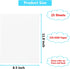 25 Sheets White Cardstock Paper 8.5 x 11 inches, 250 GSM/92 lb Thick Card Stock Paper White Construction Paper for DIY Cards, Cardstock Printer Pa...