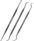 Hotop 3 Pieces Dog Dental Tooth Scaler and Scraper Stainless Double Headed Tarter Remover Scraper Pet Teeth Cleaning Tools for Dog and Cat (Black)...