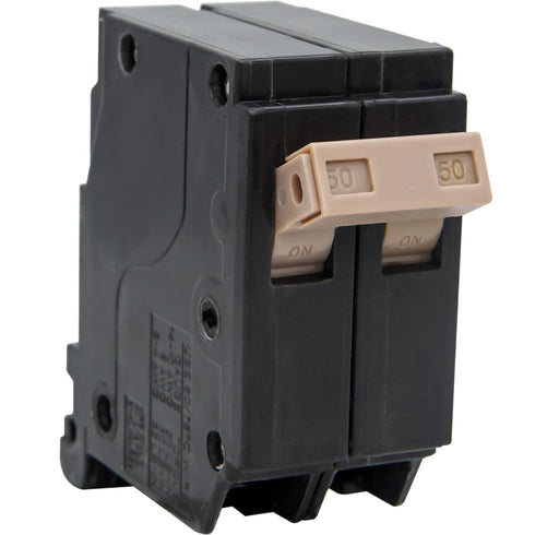 250 2-Pole 20-Amp Circuit Breaker, 3/4-Inch Plug-On Molded Case Circuit Breaker, Thermal Magnetic Protection, 20 Amp 10 KAIC, 120/240V...