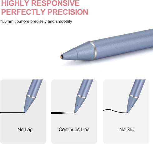 Active Stylus Pens for Touch Screens, maylofi Rechargeable Digital Stylish Pen Pencil Universal for iPhone/iPad Pro/Mini/Air/Android and Most Capa...