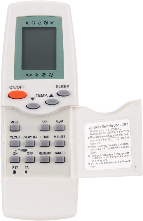 Allimity RFL-0601 RFL-0601EHL Remote Replaced Control Fit for Carrier AC Air Conditioner 38QR-036C 38QR-048C 40QNB024 53QNB018 40QNB012 38BK-009...