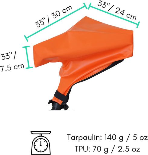 Vincita Waterproof Bike Seat Cover - Water Resistant Bicycle Saddle Cover - Protect The Saddle During Transportation on Car Rack - Cover Up to The...