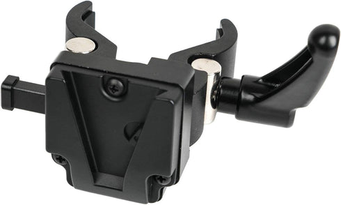 V-Mount Battery Adapter with Clamp for Mounting to Lighting Stand and Support Rod...