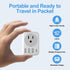 UK Ireland Travel Plug Adapter, RATEA Type G Power Adaptor with 3 USB-A, 1 USB-C Outlet Charger for US to Scotland London England British Irish Ke...