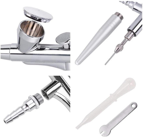 CHIMAERA Professional 0.4mm Nozzle Single Action Gravity Feed Airbrush...
