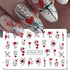 Valentine's Day Nail Stickers DIY Water Transfer Nail Stickers Heart Love Cute Bear Self Adhesive Water Transfer Nail Decals Sexy Lips Love Letter...