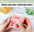 Kawaii Glass Milk Carton Cup Microwavable 12 Oz Cute Milk Cups Mini Creamer Container Strawberry Square Breakfast Mug Glass Creamer Pitcher with G...