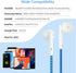 URIZONS 2packs Braided USB C Earphones, Colorful Earbuds, in Ear Headphones with Mic + USB C to USB C PD charging cables 2 Hours full Charged suit...