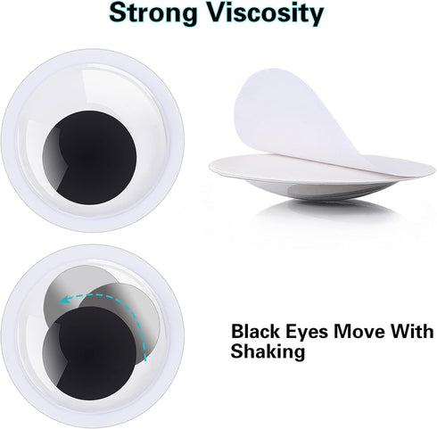 6 Pieces 4 Inches Googly Google Eyes Self Adhesive Googlie Craft Wiggle Eyes...