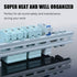 6 Piece Aluminum DIN Rails, 4 Inches Long, 35mm Wide, 7.5mm High, Top Hat Slotted DIN Rail with RoHS, Extra Premium Screws Included for Hardware C...
