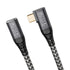 USB 3.2 Extension Cable 1.65FT, Short USB-C Extension Cable, Right Angle Male to Female Extension Charging. Supports 20Gbps/4K Video/PD 100W Compa...