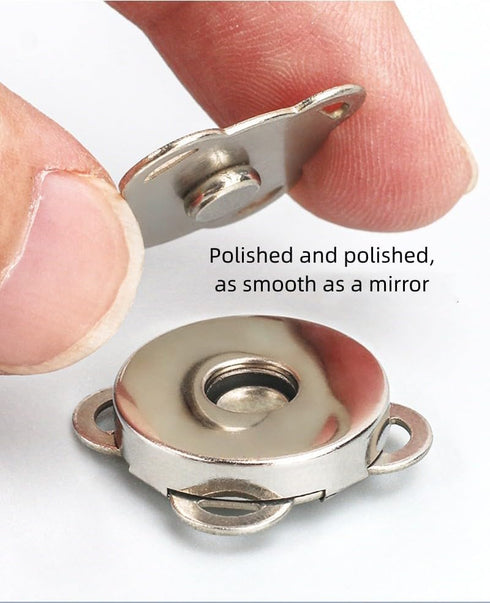 10 Sets 18mm Sew in Magnetic Bag Clasps Plum Blossom Bag Button, Snaps, Clasps, Great for Purses Bags Sewing Craft Clothing Bag...