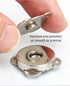 10 Sets 18mm Sew in Magnetic Bag Clasps Plum Blossom Bag Button, Snaps, Clasps, Great for Purses Bags Sewing Craft Clothing Bag...