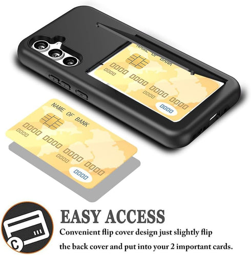 Asuwish Phone Case for Samsung Galaxy A54 5G with Tempered Glass Screen Protector Cover and Cell Accessories Card Holder Slot Kickstand Protective...