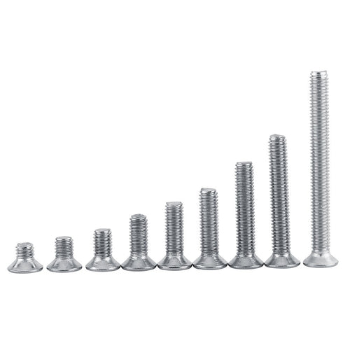 100Pcs/Bag M3 Machine Screws,9Types M3 Flat Head Stainless Steel SS304 Machine Countersunk Screw Bolt Fastener(M3x5)...
