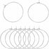 Ausejopeac 60 PCS Beading Hoop Earring Finding 925 Sterling Sliver Plated Open,Hypoallergenic Round Beading Hoop Open Beading Hoop for Jewelry Mak...