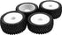 4Pack HIRCQOO OD 88mm/3.46" Front and Rear Rubber Tire Tyre & Plastic Wheel Rims 12mm Hex Hub Compatible with Redcat HPI HSP ExceedRC Kyosho Losi ...