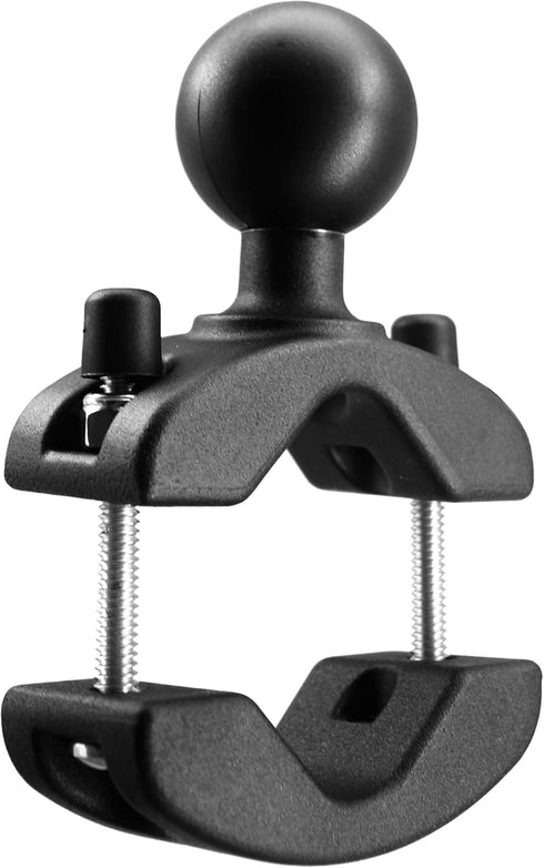 Aluminum Grab Bar Clamp Mount Base with 1.5'' Ball for Rails 1.18'' to 2'' in Diameter, Compatible with RAM Mounts C Size 1.5 Inch Ball Double Soc...