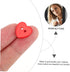 KESYOO 300 Pcs Button Red Decor Hand Decor Red Decorations Heart Shaped Buttons Heart Cloth Buttons Resin Sewing Buttons DIY Supplies Clothing But...