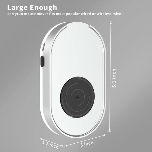 Mouse Jiggler, Undetectable Mouse Mover Device Wiggler Shaker with Drive Free USB Cable and USB C to USB Adapter, Physical Automatically Mouse Mov...