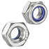 M12 Nylon Insert Lock Nut 5 Pieces Stainless Steel Hex Nylon Anti-Loosening Self Locking Nut for Industrial Building Fasteners...