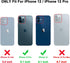 Compatible for iPhone 12/12 Pro Case Built with Screen Protector, Lightweight and Stylish Full Body Shockproof Protective Rugged TPU Case for Appl...