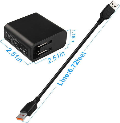Replacement for 65W 20V 3.25A Charger Power Supply AC Adapter Yoga 4 Pro Yoga 3 Pro Yoga 900 Yoga 700 with USB Power Cable...