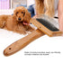 Oumefar Healthy Bamboo Dog Hair Comb Pet Wooden Brush Massage Grooming Slicker Brush with Rounded Bristles(Charged)...