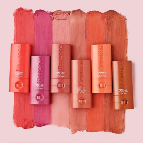 florence by mills Cheeky Pop Blush Stick, Iridescent Izzy (peach shimmer), 0.31 oz/ 9g...