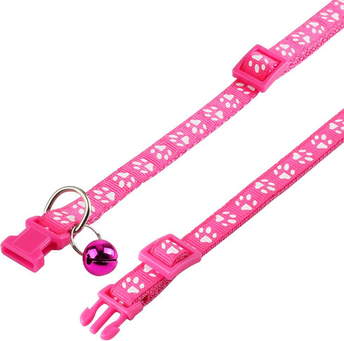 Puppy Collars with Bell-Adjustable Litter Collars Pups - Kitten Collar for Newborn pet - Set of 19...