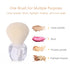 Powder Makeup Brush, Blush Brush, Large Make up Brush Face Brush for Loose or Pressed Setting Powder, Bronzer Brush with Plush Fibers (Transparent...